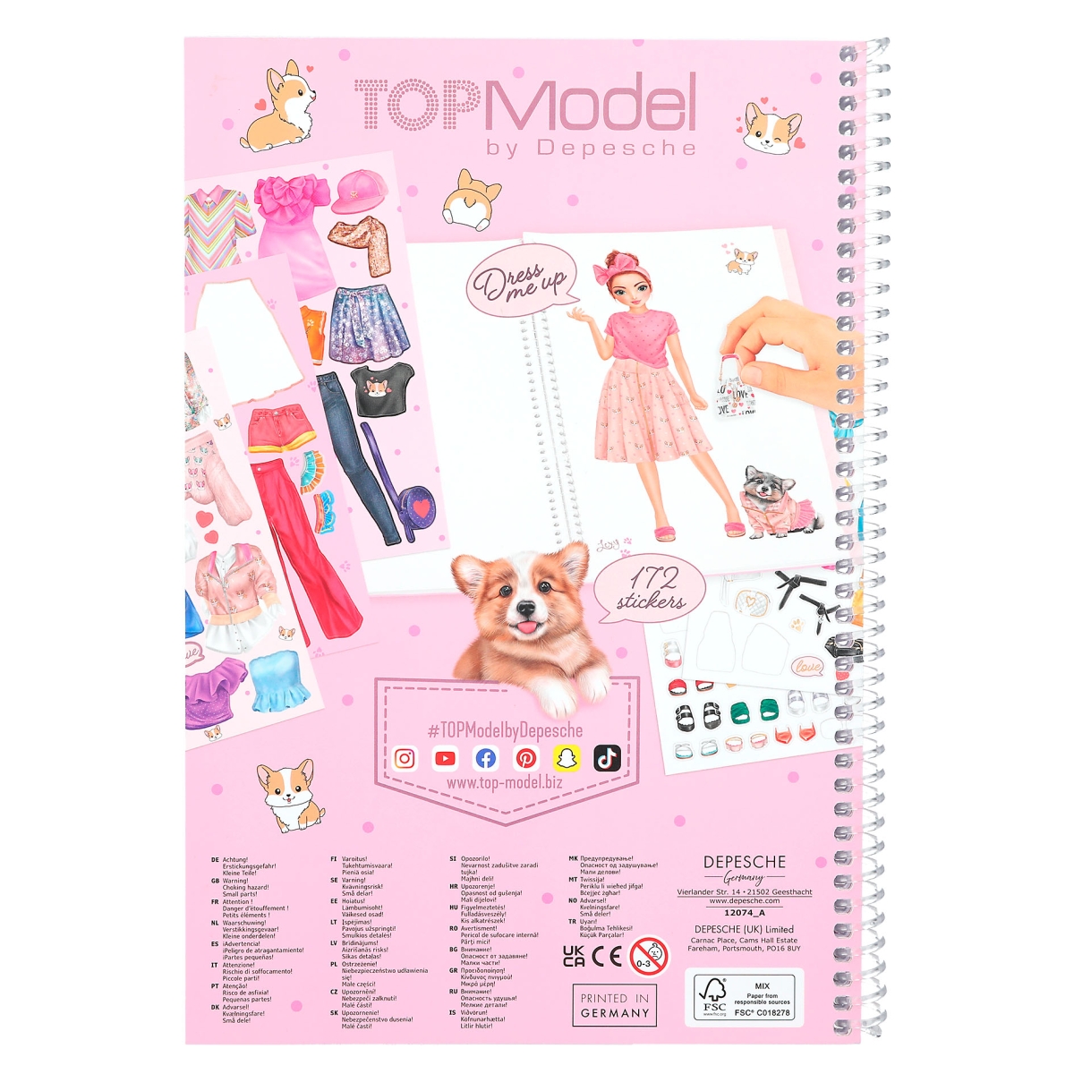 TopModel Dress Me Up Stickerbook Ballet : Toys & Games 