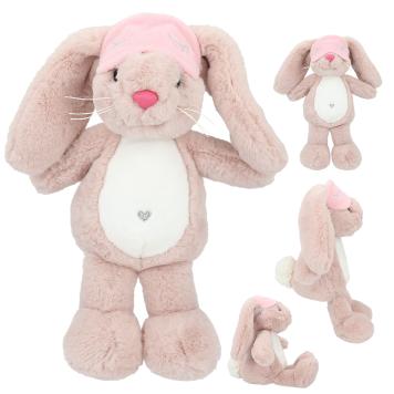 Princess Mimi Pel. Lapin Nelly avec Masque de Sommeil 21 cm