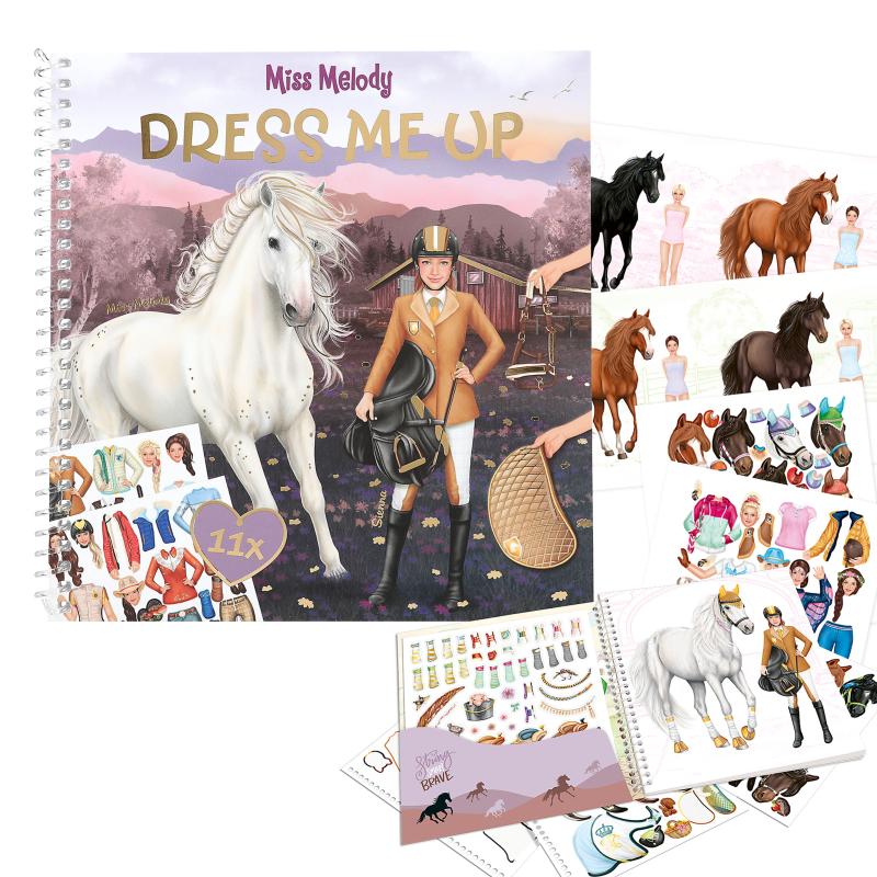 Malbücher Kreativ-Sets für Miss Melody: Pferde-Fans &