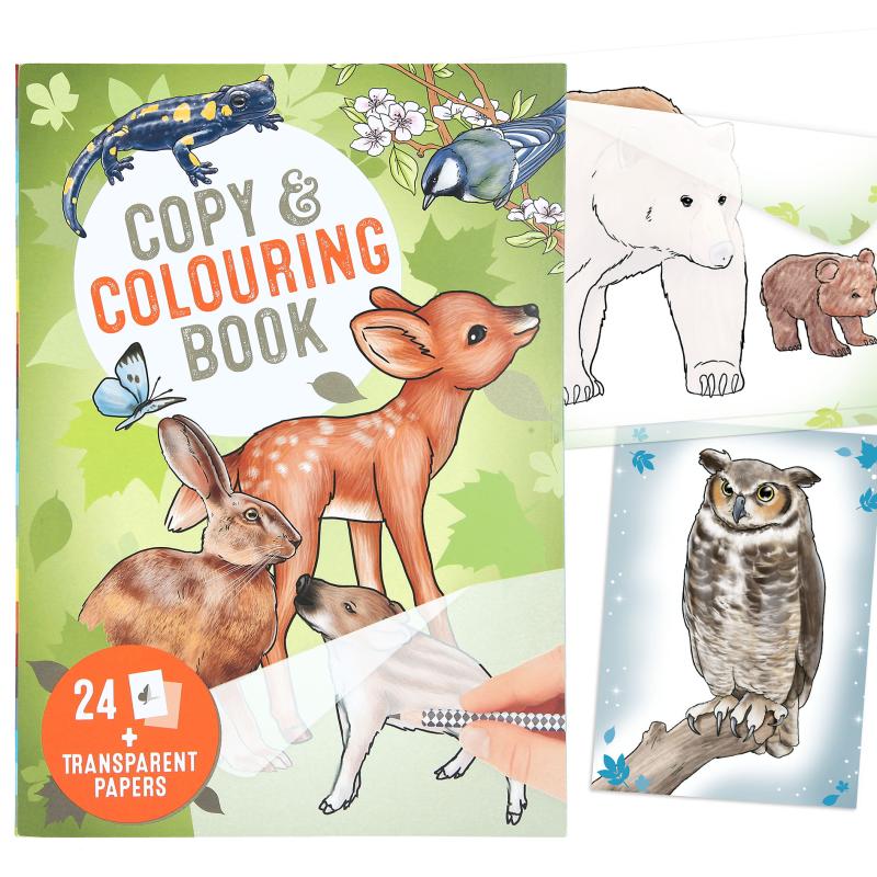 Depesche - Wildlife Copy & Colouring Book
