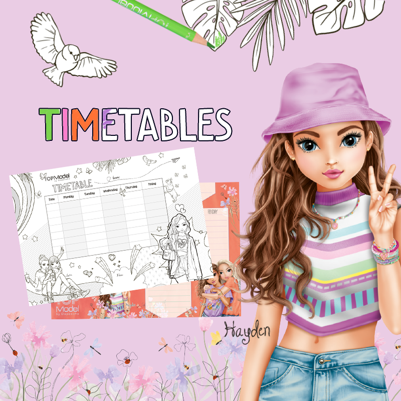 TOPModel coloring timetable